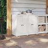 vidaXL Porte de cuisine MEPPEL 2 pcs Blanc 50 x 9 x 82 cm