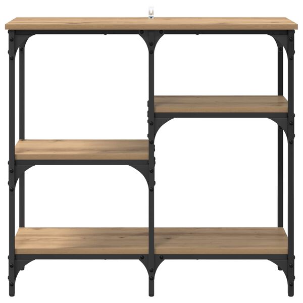 vidaXL Table console Chêne artisanal 80 x 29 x 75 cm Bois d'ingénierie