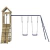 vidaXL Aire de jeux d'ext&eacute;rieur bois de pin impr&eacute;gn&eacute;
