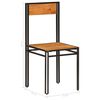vidaXL Chaises à manger lot de 2 bois d'acacia solide