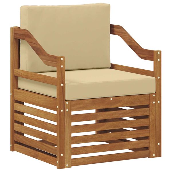 vidaXL Ensemble de canap&eacute;s d'ext&eacute;rieur Naturel 67 x 63 x 73 cm