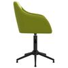 vidaXL Chaises pivotantes à manger lot de 6 vert clair velours