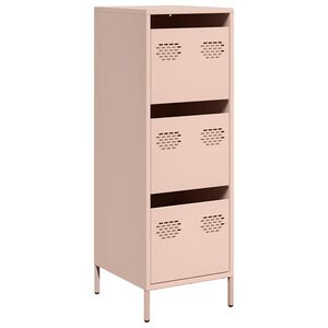 vidaXL Buffet haut rose 39x35x103,5 cm acier