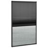 vidaXL Moustiquaire pliss&eacute;e pour fen&ecirc;tre Aluminium 80x160 cm et auvent