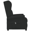 vidaXL Fauteuil inclinable &eacute;lectrique &agrave; oreilles noir tissu