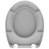 SCH&Uuml;TTE Si&egrave;ge de toilette avec fermeture en douceur GREY