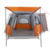 vidaXL Tente de voiture 4 personnes gris et orange imperm&eacute;able