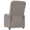 vidaXL Fauteuil inclinable Taupe Tissu