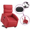 vidaXL Fauteuil inclinable &eacute;lectrique rouge similicuir