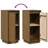 vidaXL Buffets 2 pcs Marron miel 31,5x34x75 cm Bois massif de pin
