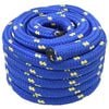 vidaXL Corde de bateau 5 m 4 Bleu PP