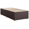 vidaXL Sommier à lattes de lit avec matelas Marron foncé 90x190 cm