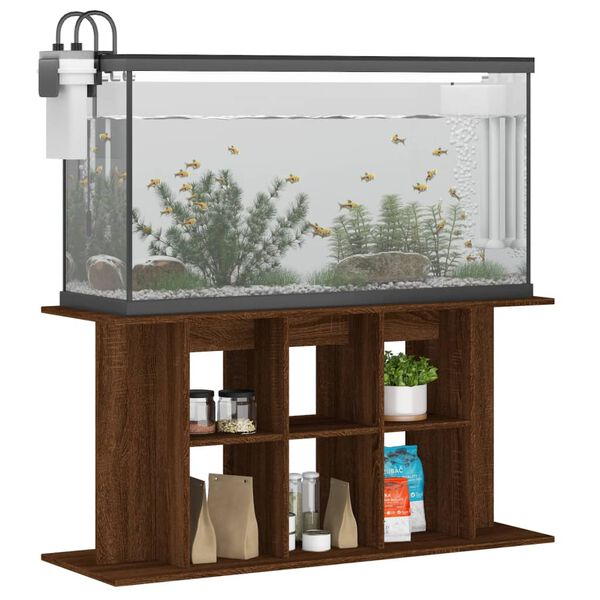 vidaXL Support d'aquarium chêne marron 120x40x60 cm bois d'ingénierie
