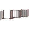 vidaXL Barri&egrave;re pour chien porte pliable 12 panneaux bois de peuplier