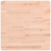 vidaXL Dessus de table 50x50x1,5 cm carr&eacute; bois massif de h&ecirc;tre