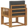 vidaXL Canap&eacute; d&rsquo;ext&eacute;rieur Bois d'acacia massif et polyester Naturel