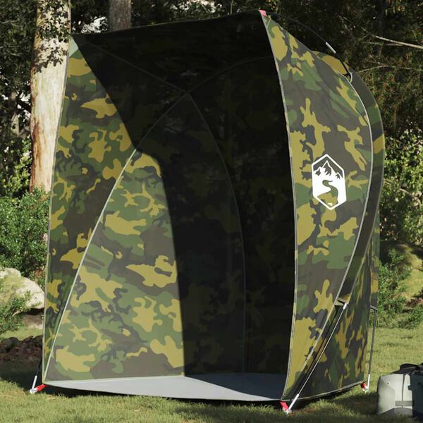 vidaXL Tente de pêche camouflage imperméable