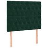 vidaXL Cadre de lit sans matelas vert fonc&eacute; 90x200 cm velours