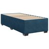 vidaXL Sommier &agrave; lattes de lit avec matelas bleu 80x200 cm velours