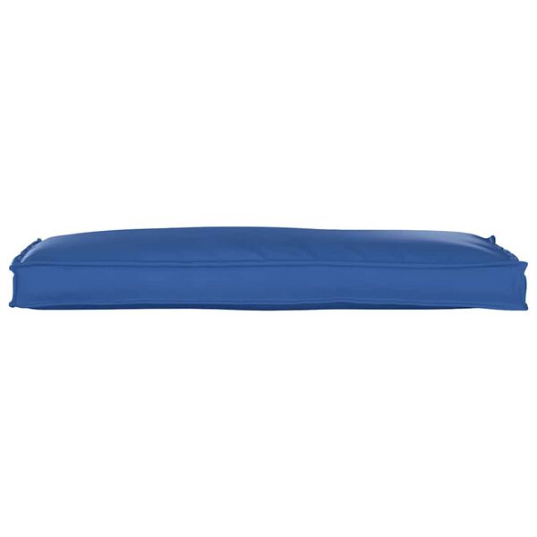 vidaXL Coussin pour banc de palette Bleu royal 110 x 40 x 8 cm