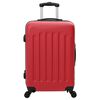 vidaXL Ensemble de valises 3 pcs Rouge 50 x 31 x 78 cm