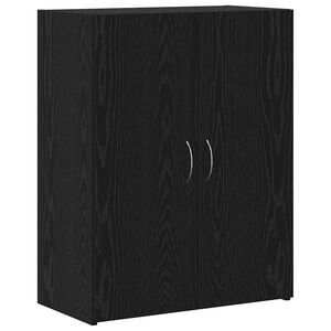 vidaXL Cabinet de Bureau Ch&ecirc;ne noir 70 x 32 x 77.5 cm