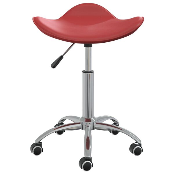 vidaXL Chaise de bureau Rouge bordeaux Similicuir