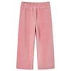 Pantalons pour enfants velours c&ocirc;tel&eacute; rose clair 128