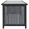 vidaXL Salon de jardin 10 pcs avec coussins Résine tressée Anthracite