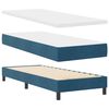 vidaXL Lit &agrave; ressorts avec matelas Bleu fonc&eacute; 80 x 200 cm Velours