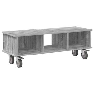 vidaXL Meuble TV Gris Sonoma 100 x 35 x 35 cm Bois d'ing&eacute;nierie