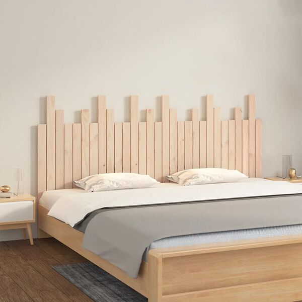 vidaXL T&ecirc;te de lit murale 185x3x80 cm Bois massif de pin