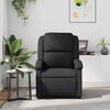 vidaXL Fauteuil inclinable en cuir véritable noir
