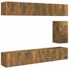 vidaXL Ensemble de meubles TV 7 pcs Ch&ecirc;ne fum&eacute; Bois d'ing&eacute;nierie