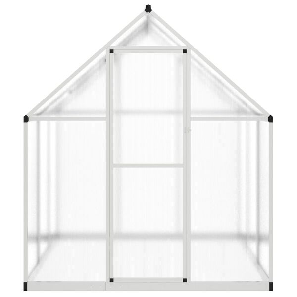 vidaXL Serre avec cadre de base argent 169x169x195 cm aluminium