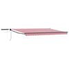 vidaXL Auvent r&eacute;tractable &eacute;lectrique Rouge, Blanc, Anthracite 5 x 3 m