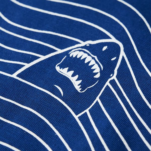 T-shirt pour enfants bleu fonc&eacute; 140