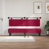 vidaXL T&ecirc;te de lit suspendue Bordeaux 190 x 55 x 5 cm Velours