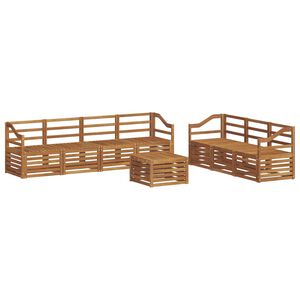 vidaXL Ensembles de canap&eacute;s 8 pcs Naturel Bois d'Acacia Massif