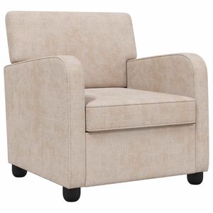 vidaXL Fauteuil Beige Chenille