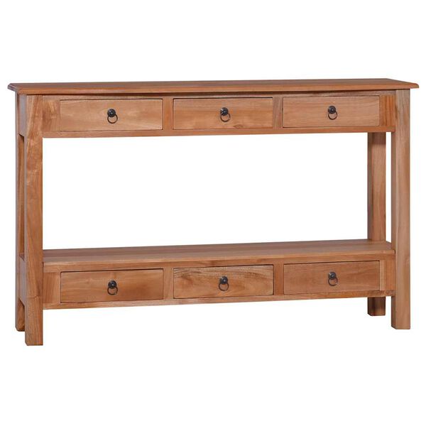 vidaXL Table console 120x30x75 cm Bois d'acajou massif