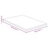 vidaXL Dessus de table 40x60x1,5 cm bambou
