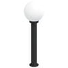 vidaXL Borne lumineuse 80 cm noire IP44