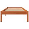 vidaXL Cadre de lit sans matelas cire marron 100x200cm bois pin massif