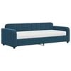 vidaXL Lit de jour avec matelas bleu 80x200 cm velours