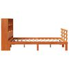 vidaXL Lit biblioth&egrave;que sans matelas cire marron 150x200 cm pin massif