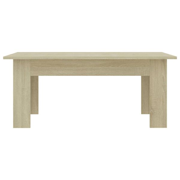 vidaXL Table basse Ch&ecirc;ne sonoma 100x60x42 cm Bois d&rsquo;ing&eacute;nierie