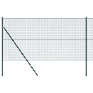 vidaXL Cl&ocirc;ture en fils soud&eacute;s pour fixation au sol 50 x 1 m Vert