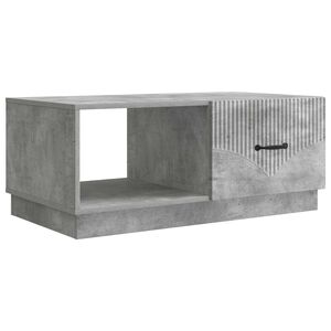 vidaXL Table basse Gris b&eacute;ton 90 x 50 x 37 cm Bois d'ing&eacute;nierie