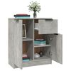 vidaXL Buffet Gris b&eacute;ton 60x30x70 cm Bois d'ing&eacute;nierie